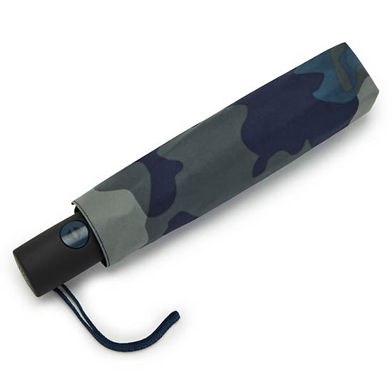 Kipling New Printed Umbrella Auto Open Accessoires Grijs Camo | België 1504WN